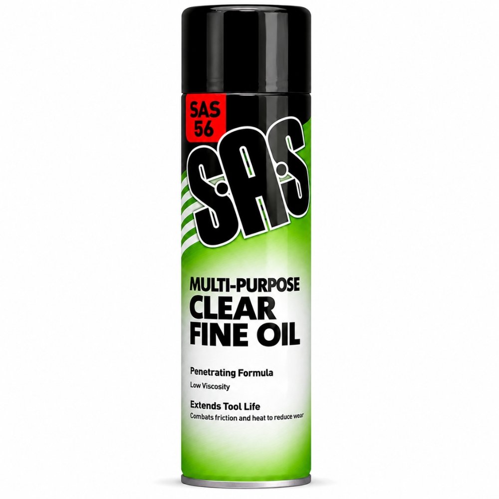 SAS Clear Fine Oil – Multi-Purpose Penetrating Lubricant – 500ml (Pack of 6)