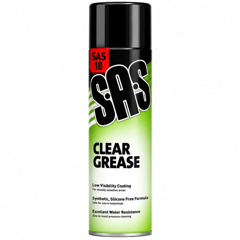 SAS Clear Grease Spray – Silicone Free 500ml (Pack fo 6)