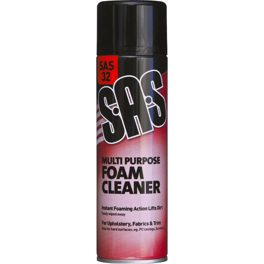SAS Multi Purpose Foam Cleaner 500ml – powerful foam cleaner for upholstery, fabrics, trim and hard surfaces