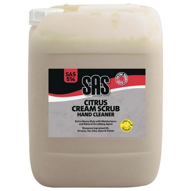 S.A.S Citrus Cream Scrub Hand Cleaner – Extra Heavy Duty – 10 Litre