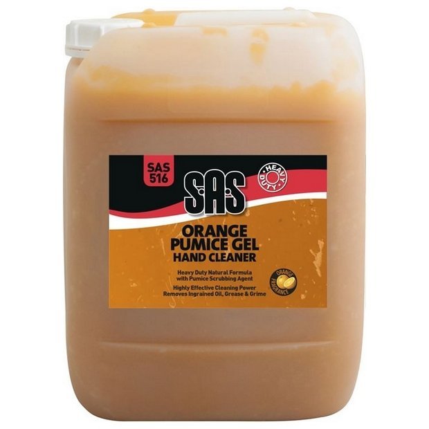 S.A.S Orange Pumice Gel Hand Cleaner – Heavy Duty – 10 Litre
