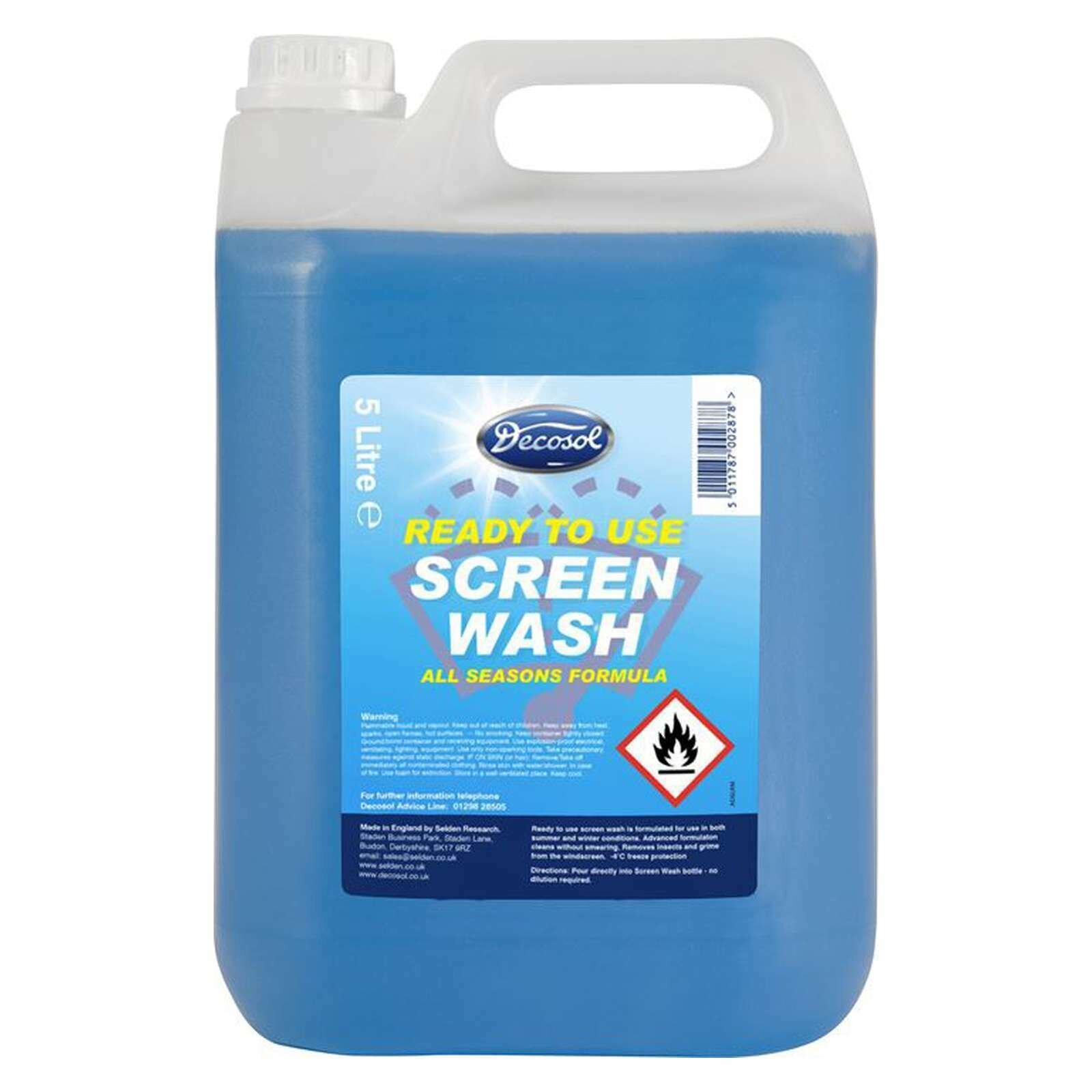 DECOSOL Ready Mix Screen Wash 5 Litre – 2 Pack
