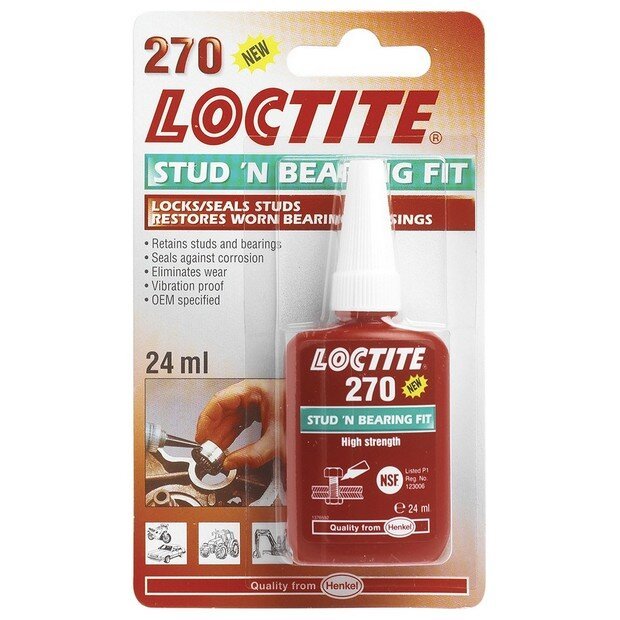 LOCTITE ‘270’ Stud & Bearing Fit – 24ml