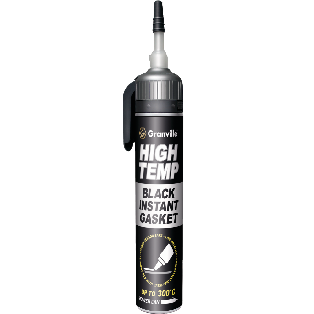 Granville High Temp Black Instant Gasket 200ml – 12 Pack | Heat-Resistant Silicone Sealant