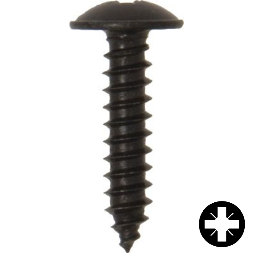 Self-Tapping Screws Flanged Head – Pozi Black (Various Sizes) 200 Pack