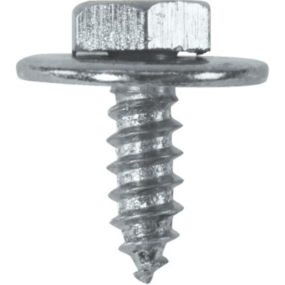 Sheet Metal Screws with Captive Washer 4.8 x 13mm (10 x 1/2″) 100 Pack