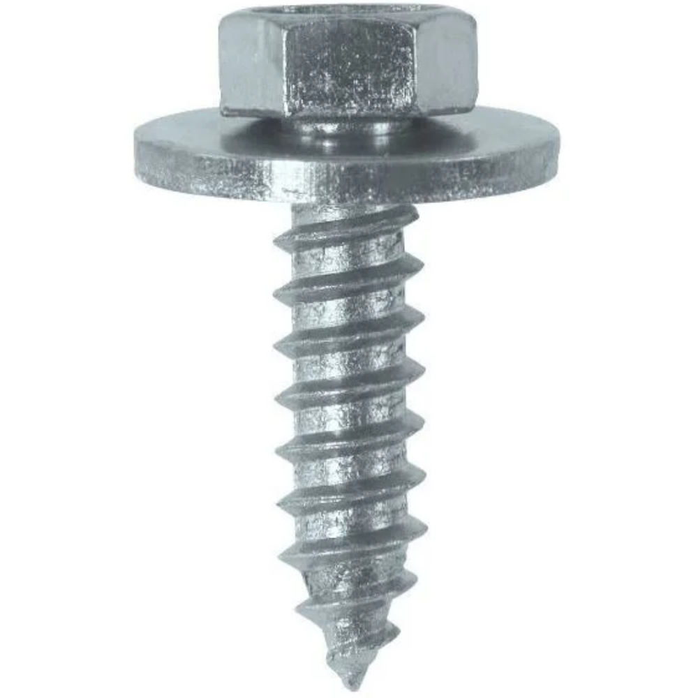 Sheet Metal Screws with Captive Washer 5.5 x 19mm (12 x 3/4″) 100 Pack
