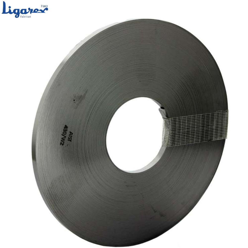 Ligarex AISI 430 Stainless Steel Strapping, 50m Roll x 5mm Wide