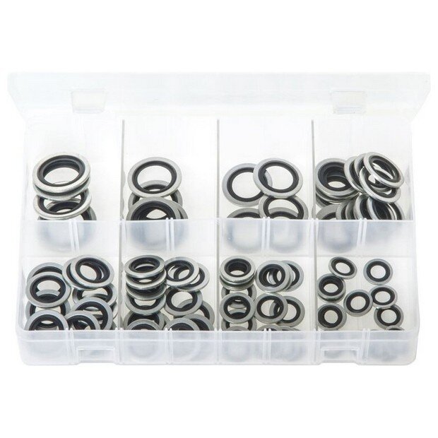 Assorted Box Bonded Seals (Dowty Washers) – Metric (M10 – M24) – 90 Pieces