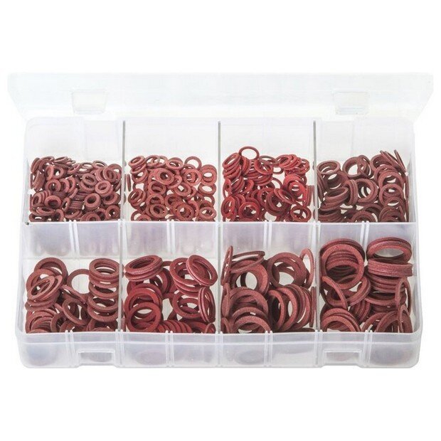 Assorted Box Fibre Washers – Metric – 600 Pieces