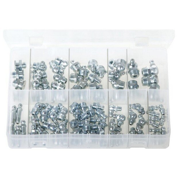 Assorted Box Grease Nipples – BSP & UNF – 90 Pieces