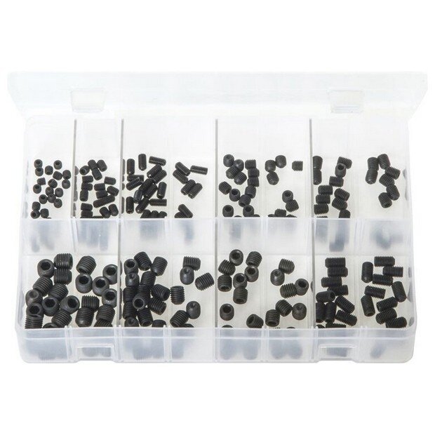 Assorted Box Grub Screws – UNF – (3/16 – 3/8) – 225 Pieces