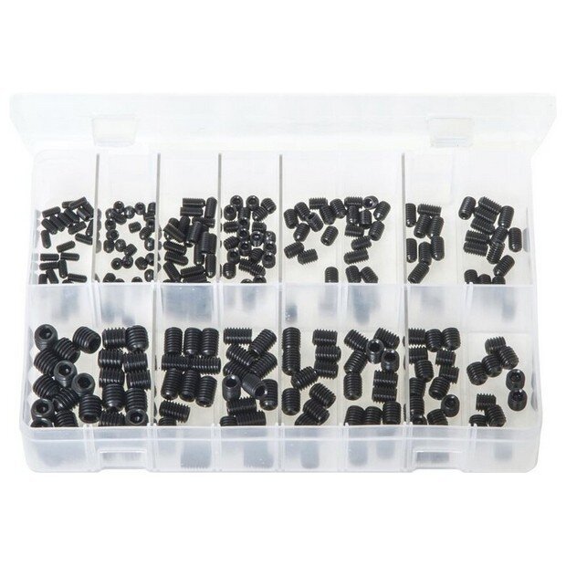 Assorted Box Grub Screws – Metric – (M4 – M10) – 250 Pieces