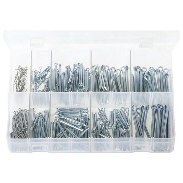 Assorted Box Split Pins – Imperial & Metric – 370 Pieces