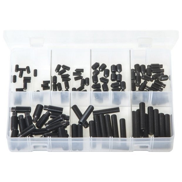 Assorted Box Grub Screws – Metric – (M5 – M10) – 130 Pieces