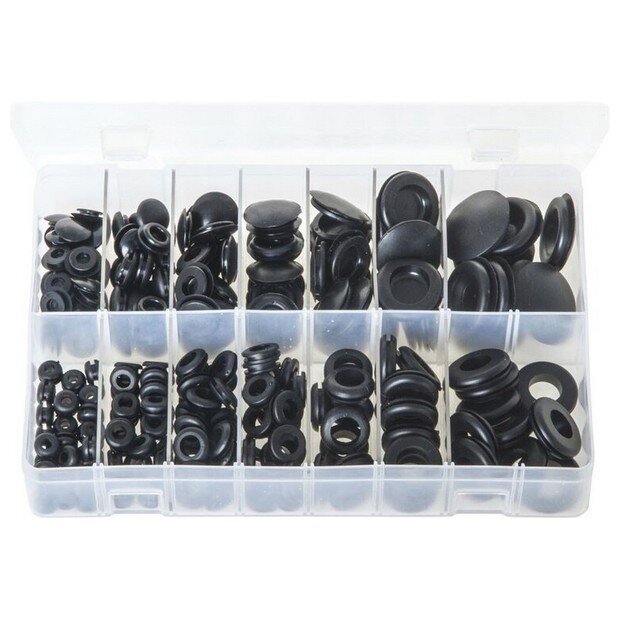 Assorted Box Blanking & Wiring Grommets – 230 Pieces