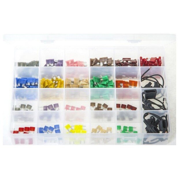 Assorted ‘Max Box’ LITTELFUSE Blade Fuses & Holders – 321 Pieces