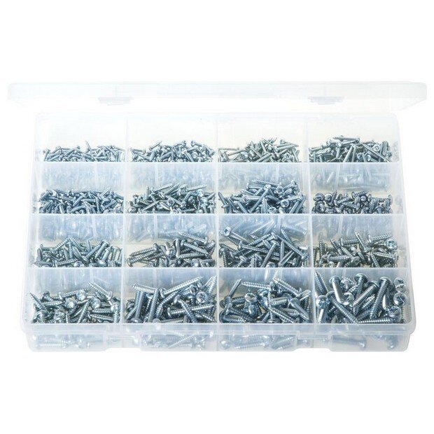 Assorted ‘Max Box’ Self-Tapping Screws Pan Head – Pozi – 1,150 Pieces