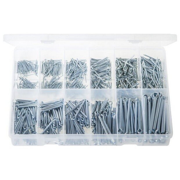 Assorted ‘Max Box’  Split Pins – Imperial – 850 Pieces