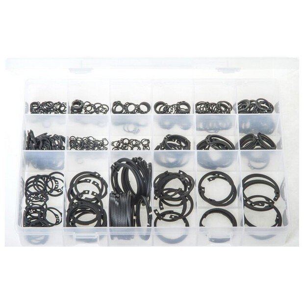 Assorted ‘Max Box’ Circlips Internal & External – Metric – 400 Pieces