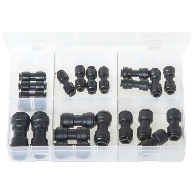 JG Assorted Box ‘Speedfit’ Push-Fit Tube Couplings – Straights, Metric – 22 Pieces