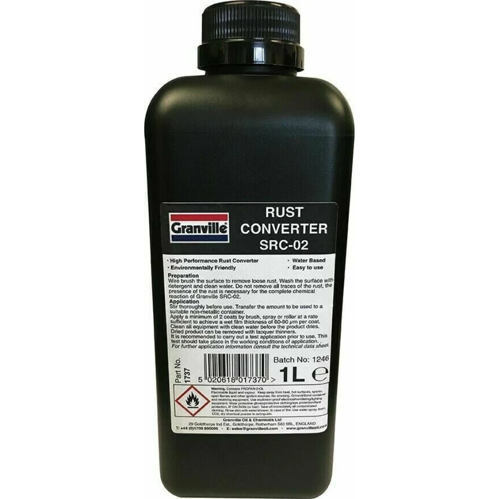 Granville Heavy Duty Rust Converter SRC-02 1 Litre – Metal Rust Treatment