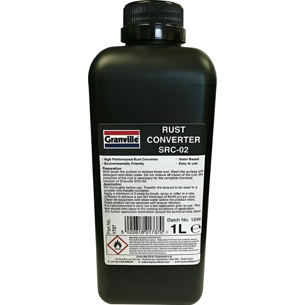 Granville Heavy Duty Rust Converter SRC-02 1 Litre – Metal Rust Treatment