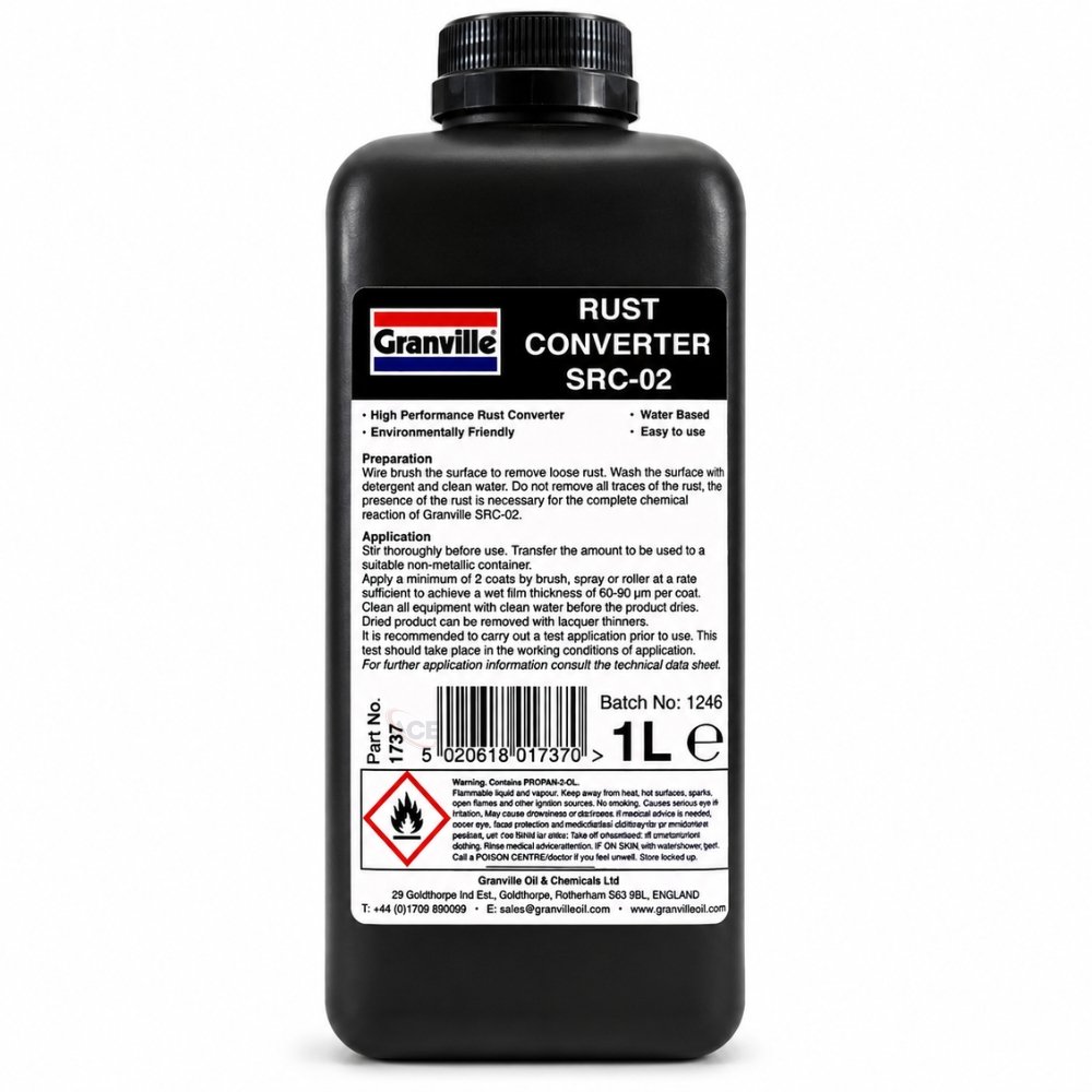 Granville Heavy Duty Rust Converter SRC-02 1 Litre – Metal Rust Treatment