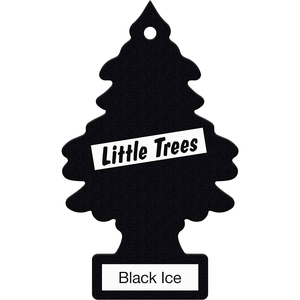 LITTLE TREES Air Fresheners – ‘Black Ice’ – 24 Pack