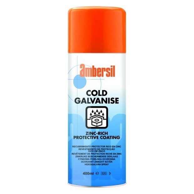 AMBERSIL ‘Cold Galvanise’ Zinc-Rich Protective Coating – 400ml