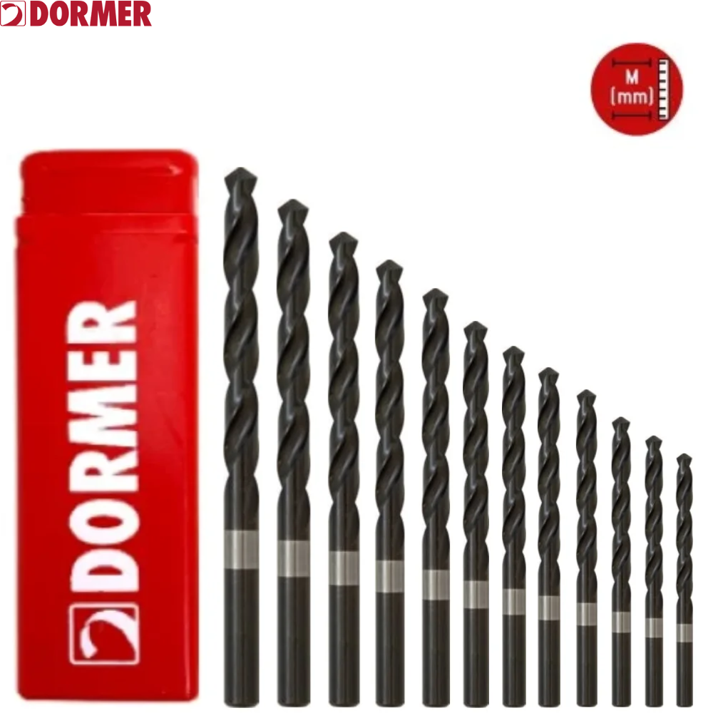 DORMER A100 HSS Jobber Twist Drills, Metric