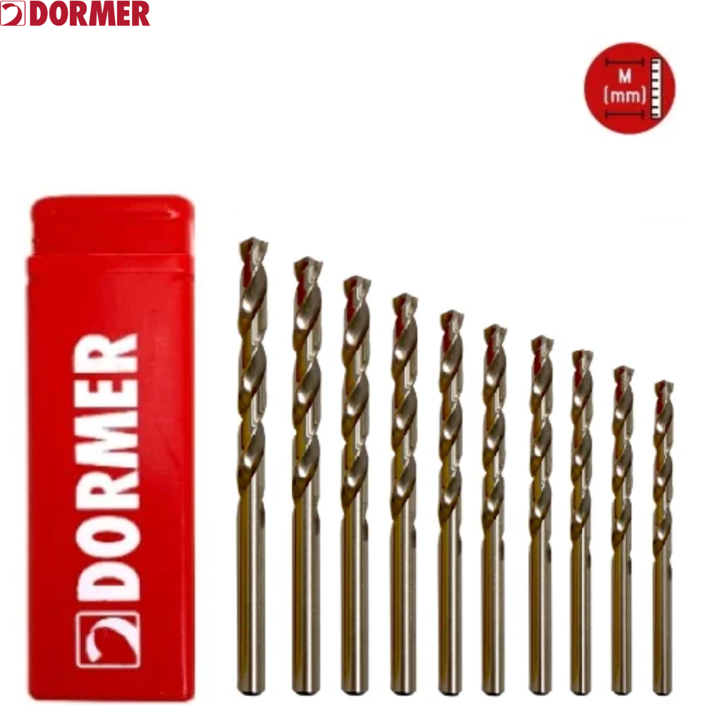 DORMER A777 HSco – Cobalt Heavy Duty Jobber Twist Drills, Metric