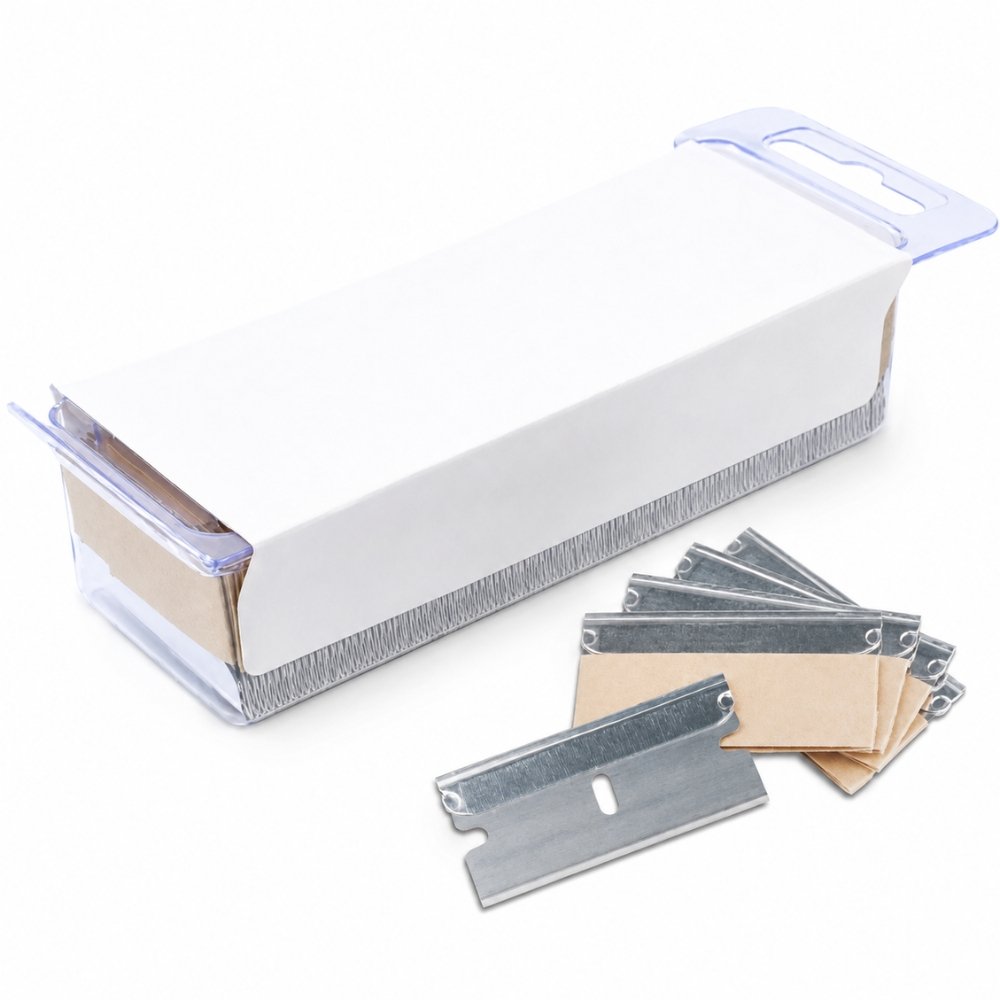 Premium Heavy Duty Single Edge Steel Razor Blades – 100 Pack