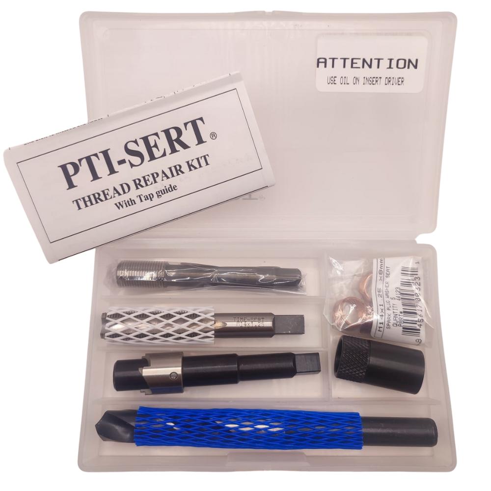 TIME-SERT® Spark Plug Thread Repair Kit – M14 x 1.25 with 8mm Inserts (10-Piece Set)