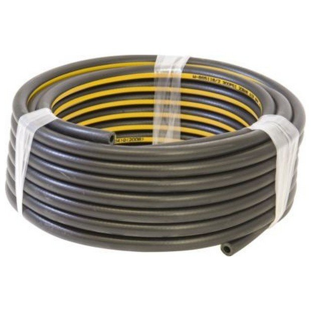 Air Line Hose – Black Rubber with Yellow Stripe | 15m