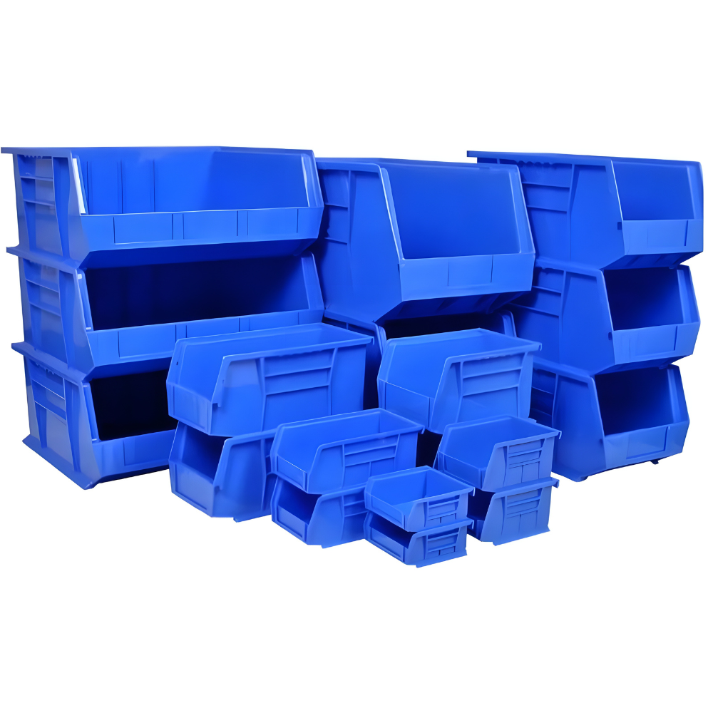 BARTON Blue Plastic Storage Lin Bins – Small to Large