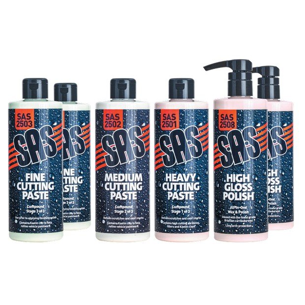 S·A·S Detailing Pack – Exterior Polish – Set of 6