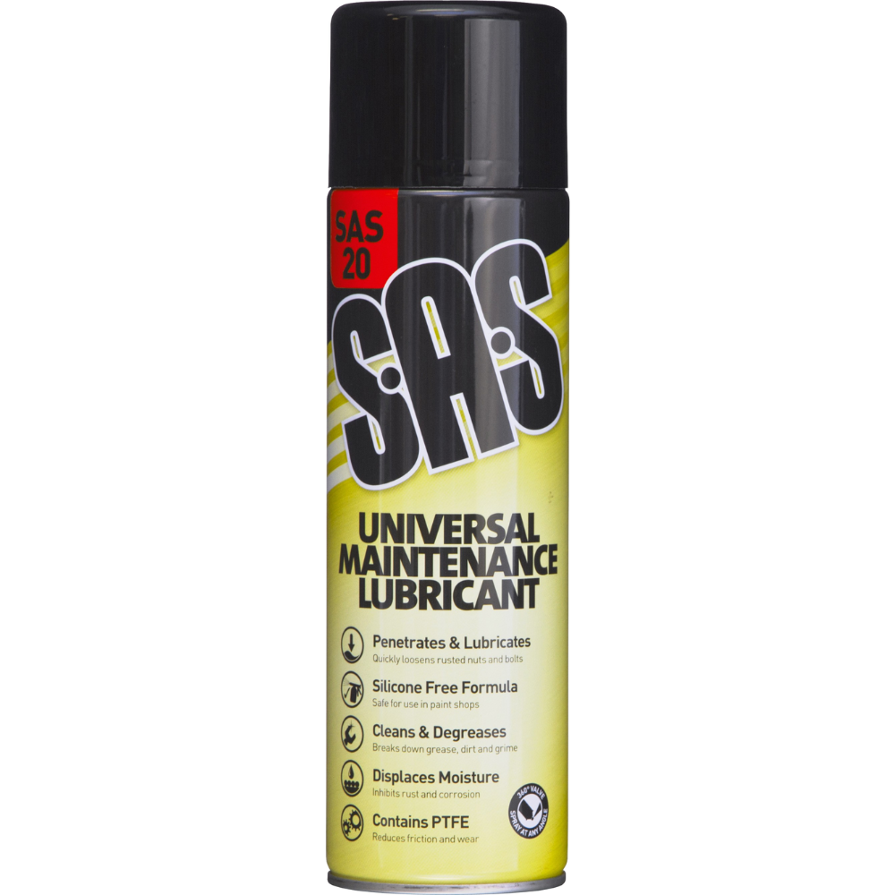 SAS Universal Maintenance Lubricant Spray 360° Valve – 500ml