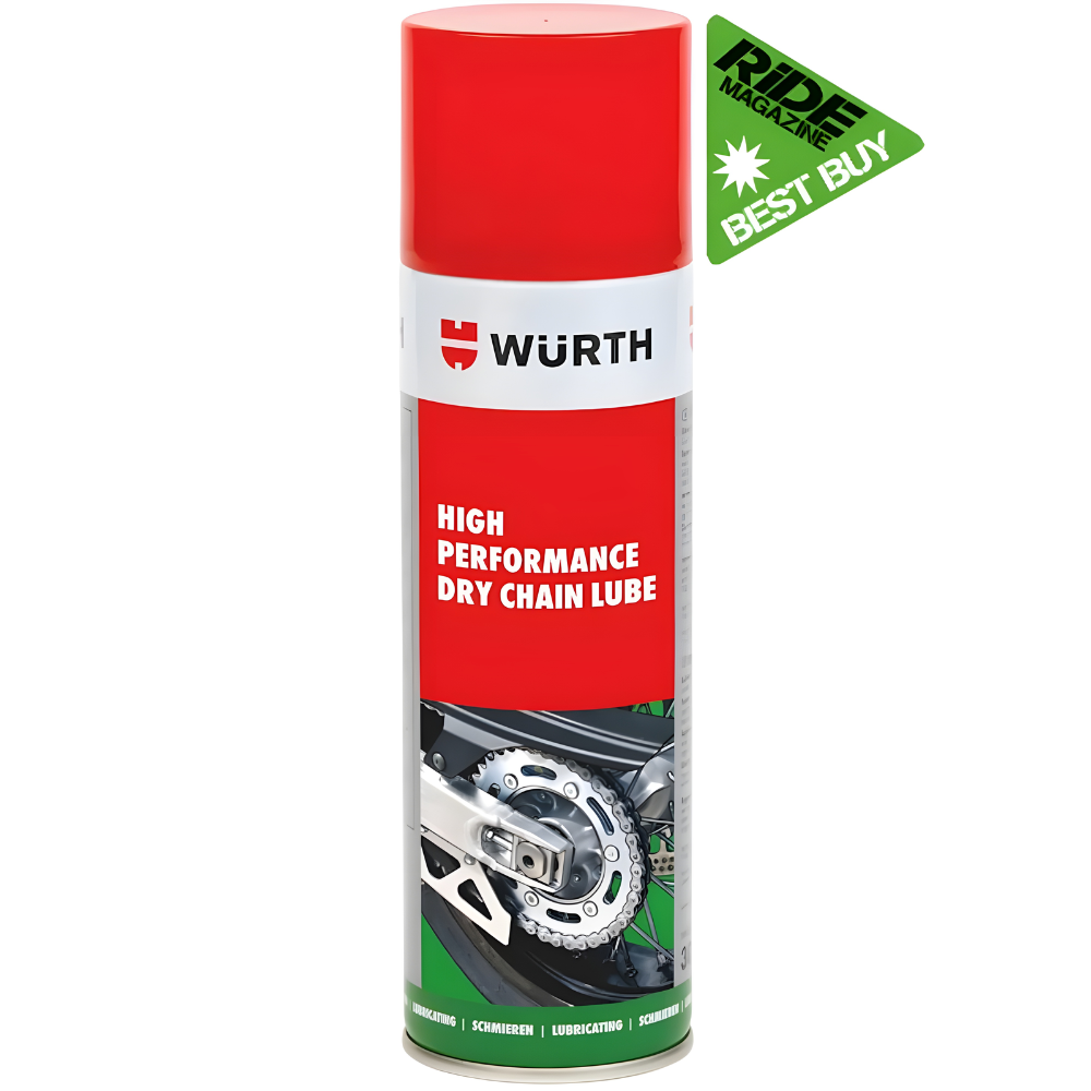 Würth High Performance Dry Motorcycle Chain Lube 500ml | Long-Lasting Protection