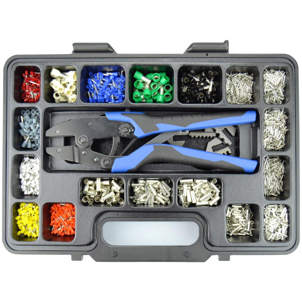 CMX Professional Series Cord End Terminal Assortment Kit: Complete with Ratchet Hand Tool