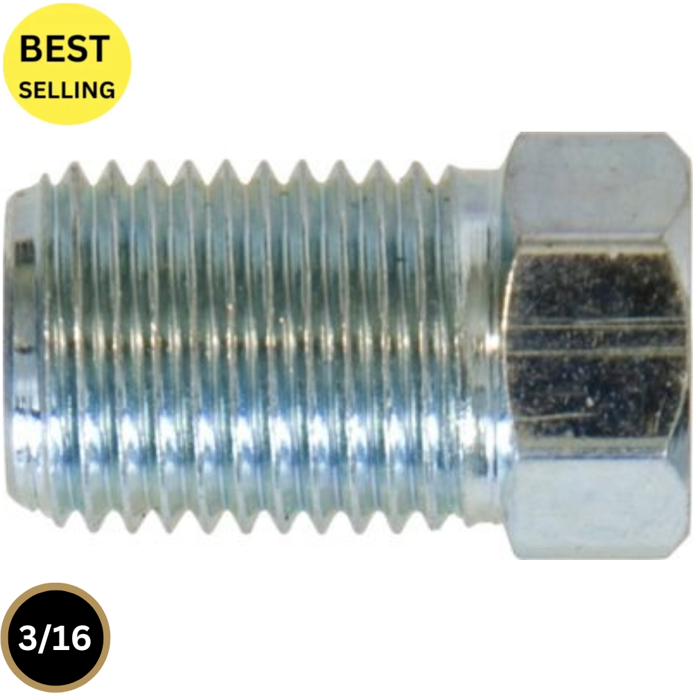 Male Brake Nuts Metric M10 x 1.00mm x 18mm Short – Full Thread – 50 Pack