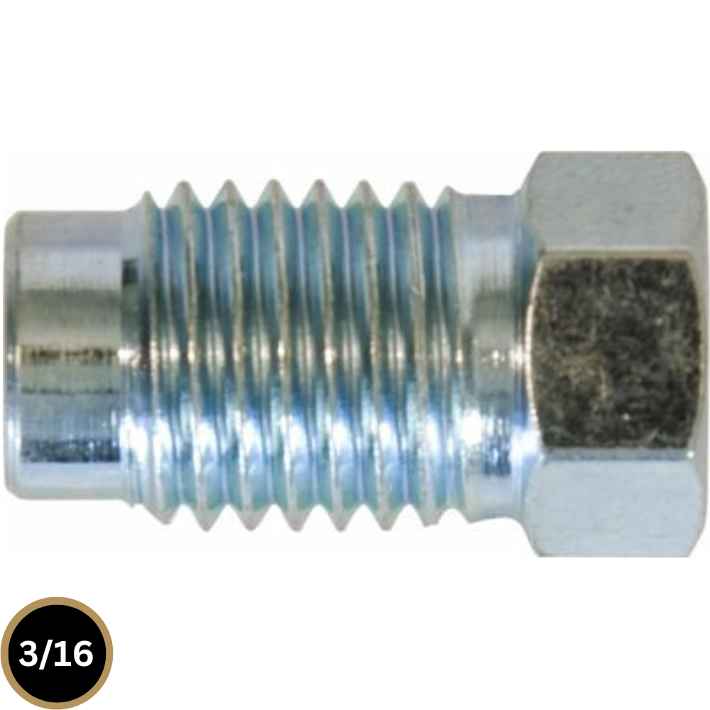 Male Brake Nuts Metric M10 x 1.25mm x 19mm Long – Part Thread – 50 Pack