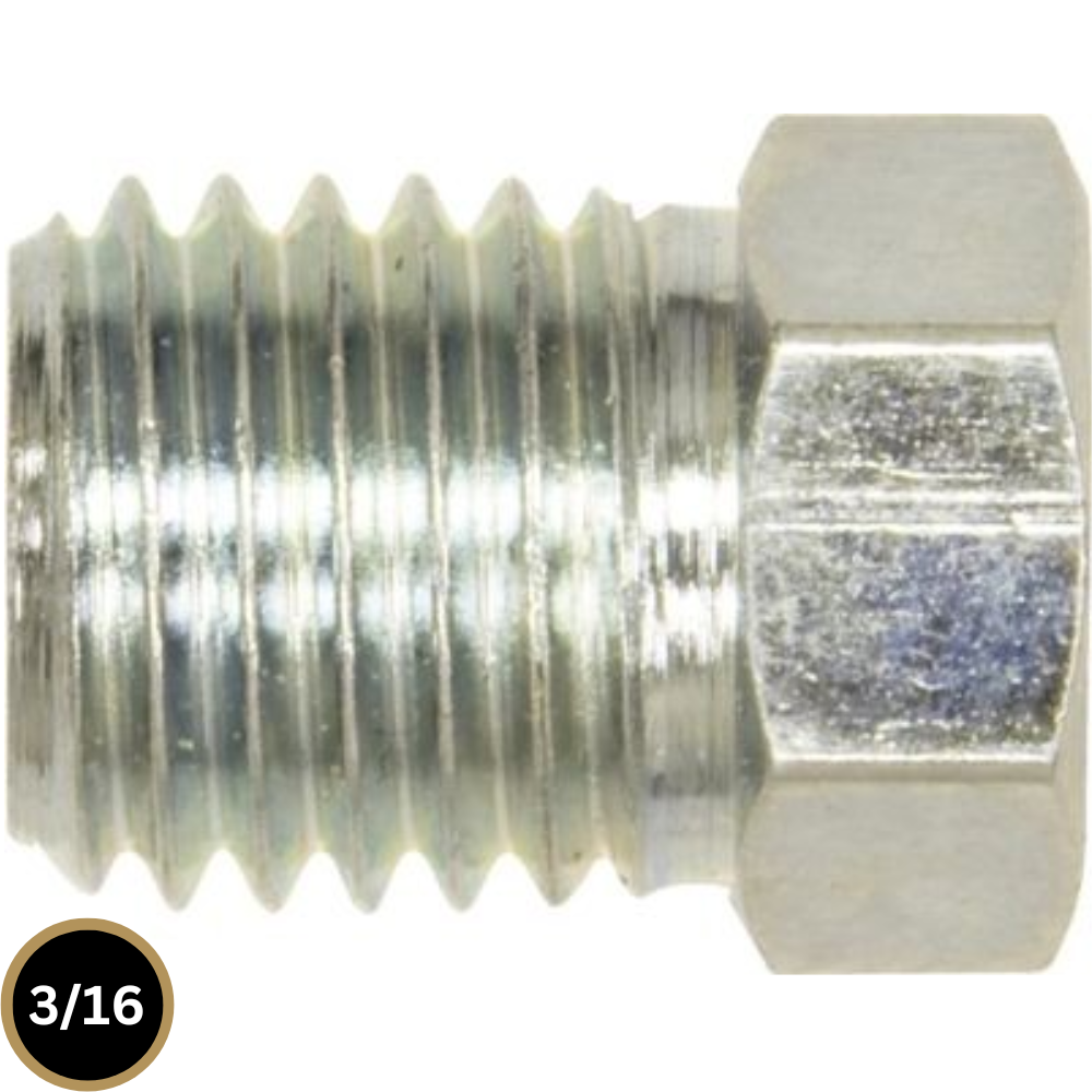 Male Brake Nuts Metric M10 x 1.25mm x 13.5mm Short – Part Thread – 50 Pack
