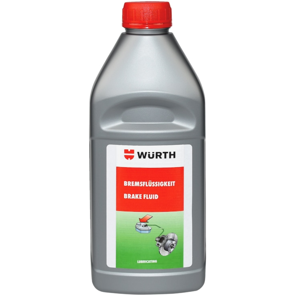 Würth Brake Fluid DOT 4 For Hydraulic Brake Systems – 1 Litre