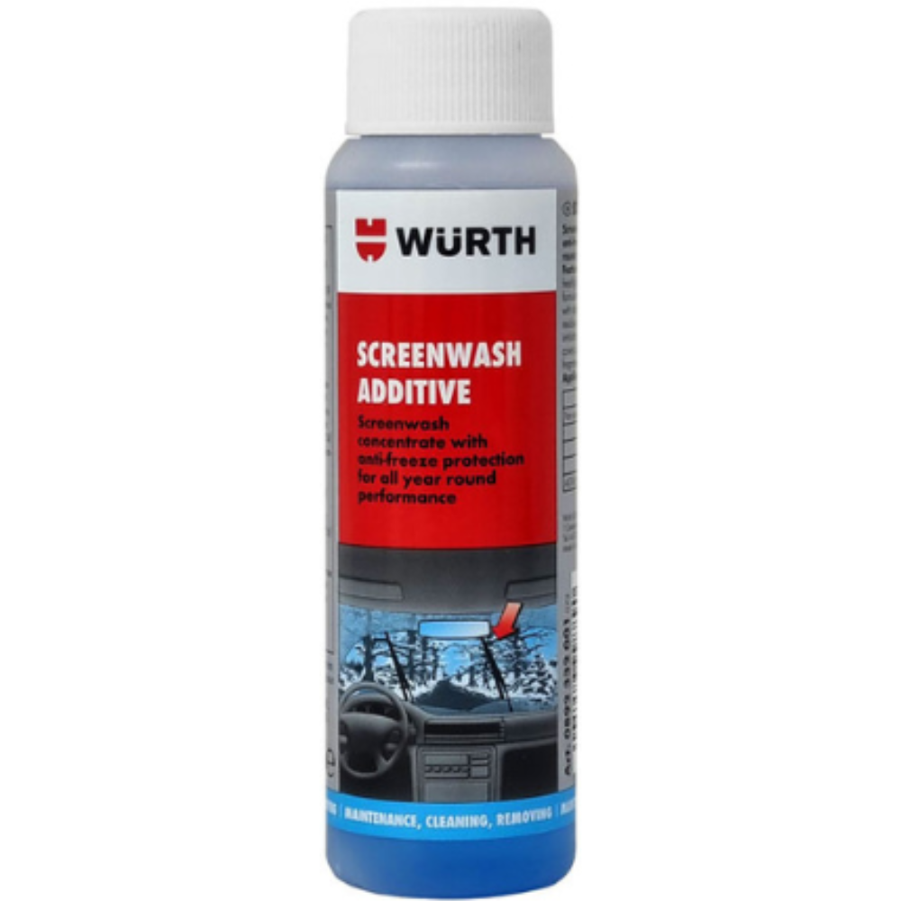 Würth Windscreen Cleaner Screenwash Plus With Anti-Freeze 125ml – 10 Pack