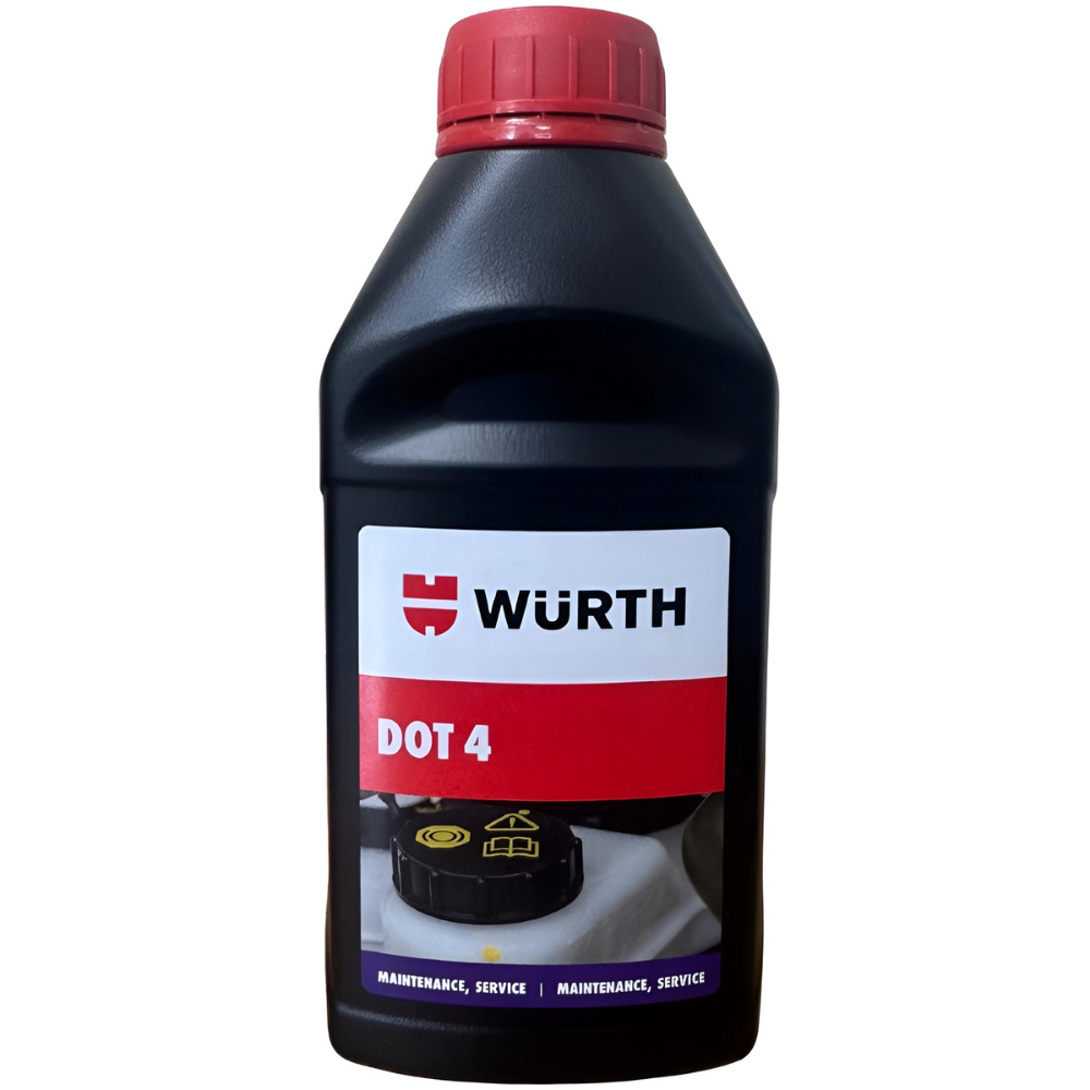 Würth DOT 4 Brake Fluid 500ml – High-Performance Hydraulic Fluid