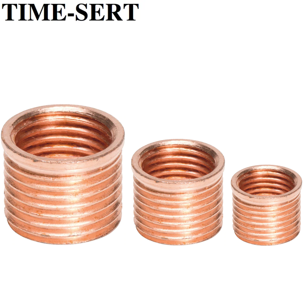 Copper TIME-SERT Inserts for Spark Plug Thread Repair | M10 – M14 | Wurth