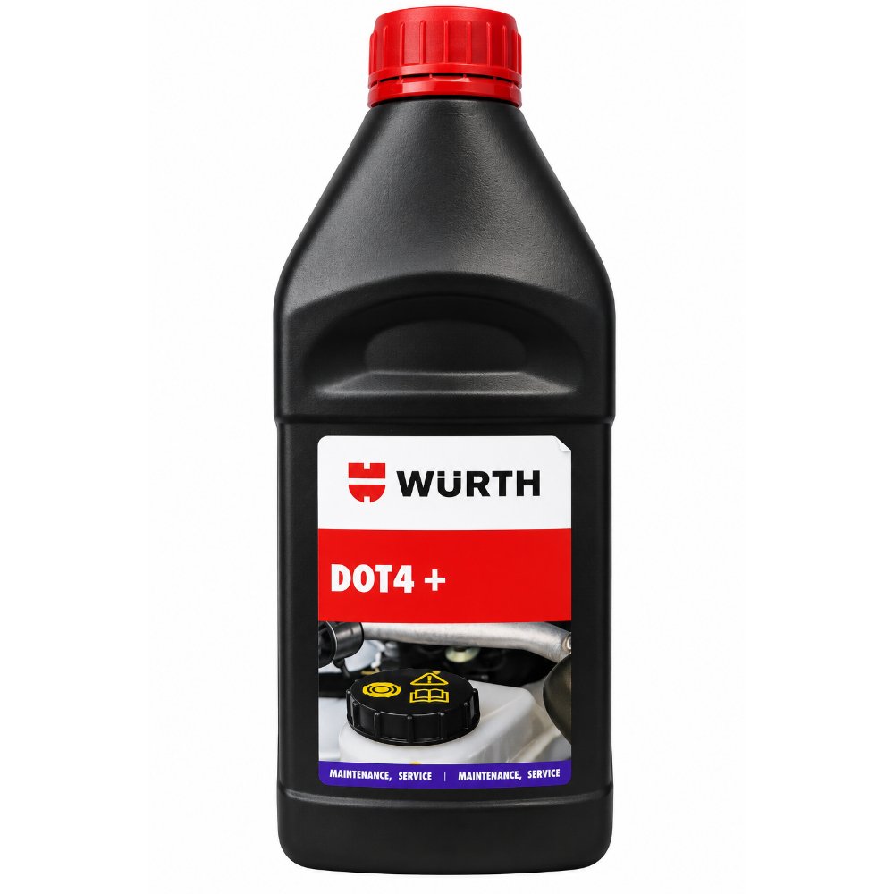 Würth DOT 4+ Brake & Clutch Fluid – 1 Litre – High Performance