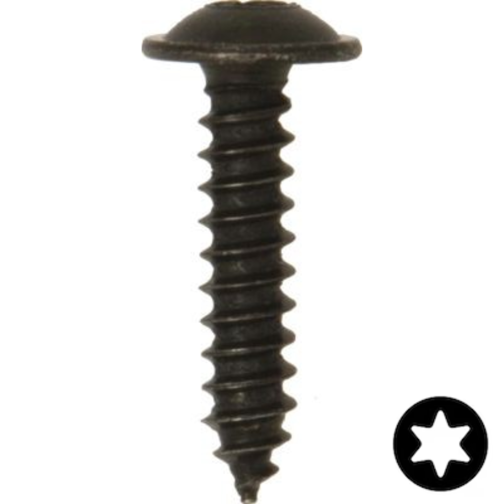 Self-Tapping Screws Flanged Head – TORX® Black (Various Sizes) 100 Pack