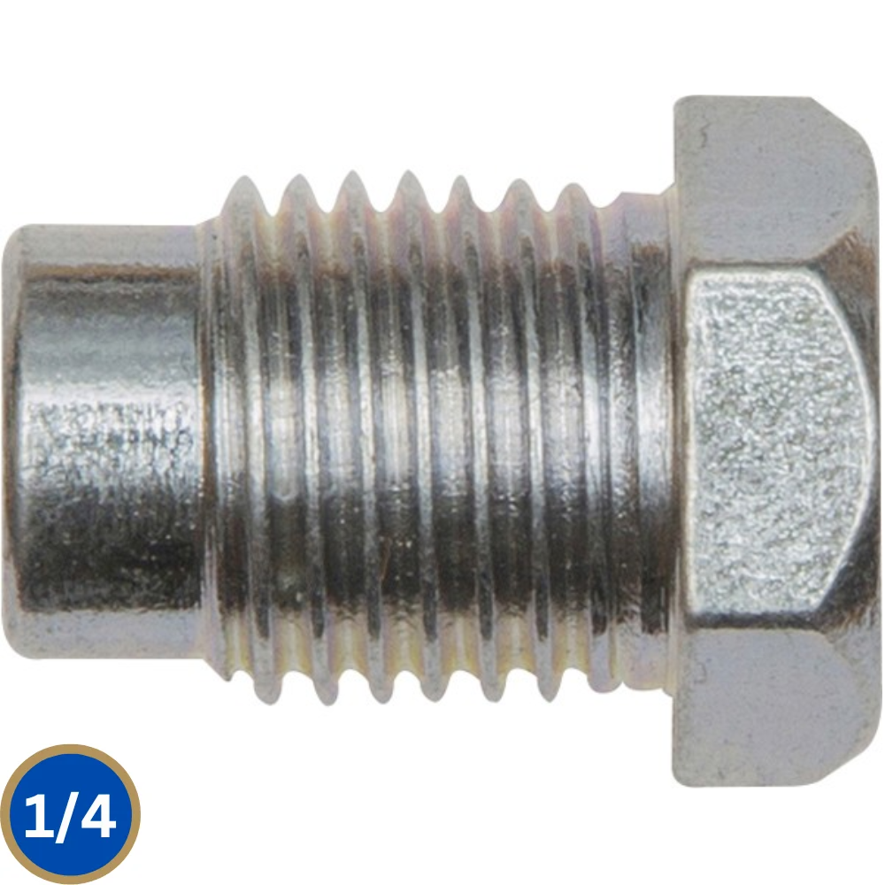 Male Brake Nuts Metric M12 x 1.25mm x 19.4mm – Part Thread – 25 Pack